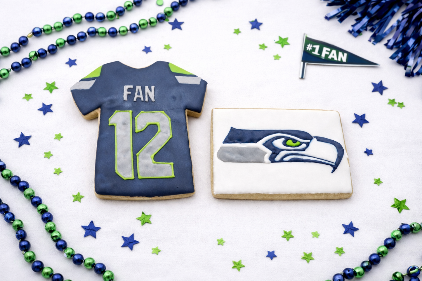 Seahawks SuperBowl Cookies