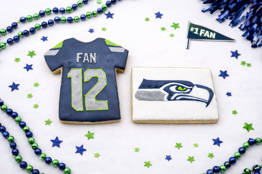 Seahawks SuperBowl Cookies